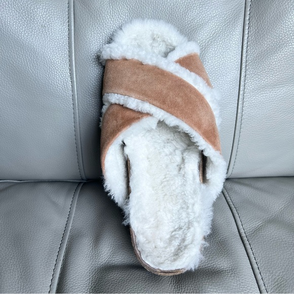 Amputee ONE Right Shoe Sz 41 / US 10 JENNI KAYNE Shearling-Lined  Sandal Suede - Picture 2 of 12